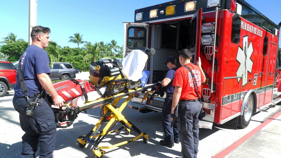 Town of Palm Beach EMTs at work
